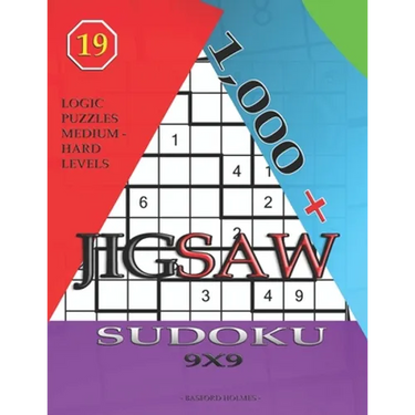 1,000 + sudoku jigsaw 9x9: Logic puzzles medium - hard levels