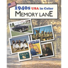 1940s USA in Color Memory Lane: large print book for dementia patients