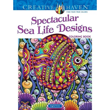 Creative Haven Spectacular Sea Life Designs Coloring Book