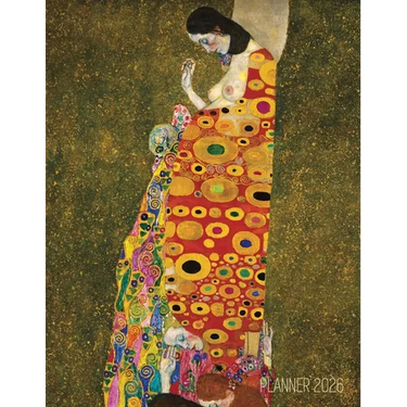 Gustav Klimt Weekly Planner 2026: Hope II Artistic Art Nouveau Daily Scheduler With January-December Year Calendar (12 Months)