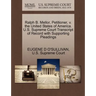 Ralph B. Mellor, Petitioner, V. the United States of America. U.S. Supreme Court Transcript of Record with Supporting Pleadings