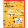 Cursive Handwriting Workbook: Letters, Words, Sentences, Paragraphs Cursive Hand Writing Practice book for Adults, Students and Kids, 4-in-1 notbook