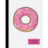 Pink Glazed Donut Quad 4x4 Graph Paper Workbook