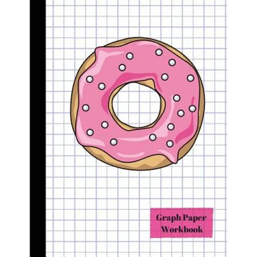 Pink Glazed Donut Quad 4x4 Graph Paper Workbook