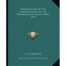 Transactions of the London Lodge of the Theosophical Society 1895-1913