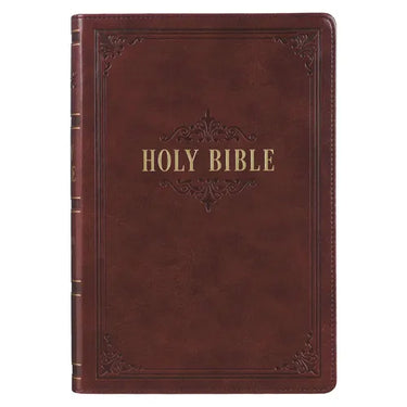 KJV Bible Giant Print Full-Size (Faux Leather, Burgundy)