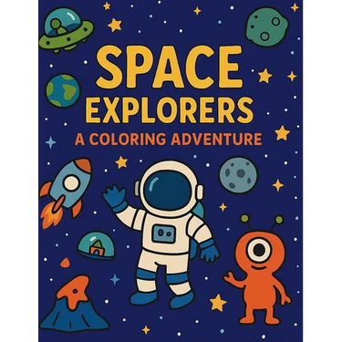 Space Explorers: A Coloring Book Adventure