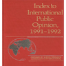 Index to International Public Opinion, 1991-1992