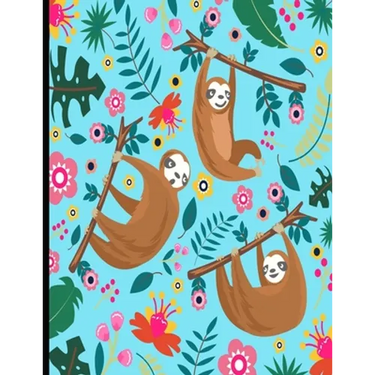This Is My Super Cute Sloth Puzzle Book: Light Blue Cover Sloth Puzzle Book With 110 Pages. Tic Tac Toe, Hangman, 4 In A Row & Dots And Boxes Activiti