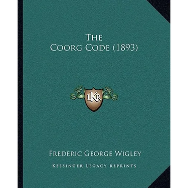 The Coorg Code (1893)