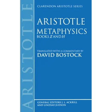 Metaphysics: Books Z and H