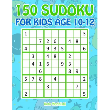 150 Sudoku for Kids Age 10-12: Sudoku With Cute Monster Books for Kids