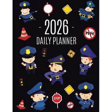 Police Planner 2026: Cool Daily Organizer: January-December (12 Months) Stylish Blue Policeman Weekly Agenda for Law & Order
