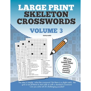 Large Print Skeleton Crosswords Volume 3