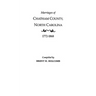 Marriages of Chatham County, North Carolina, 1772-1868