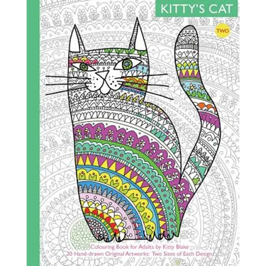Kitty's Cat: Colouring Book for Adults: Twenty More Patterned, Paper Cats. Essential in Any Colouring Book for Grown-ups Collection