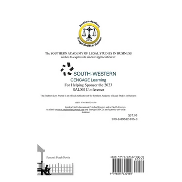 Southern Law Journal, Fall 2024