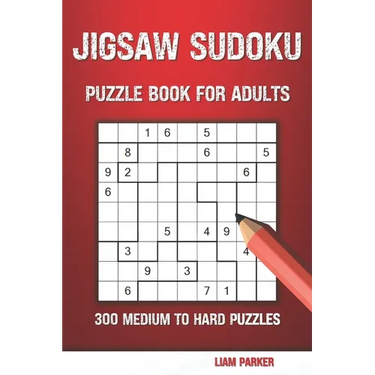 Jigsaw Sudoku Puzzle Book For Adults: 300 Medium to Hard Puzzles