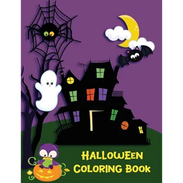 Halloween Coloring Book: Witches, Ghost, Bats and more for Ages 4-8