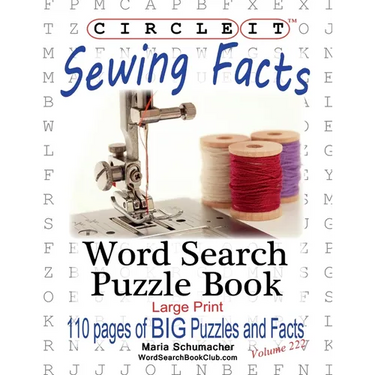 Circle It, Sewing Facts, Word Search, Puzzle Book