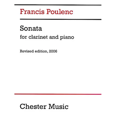 Sonata for Clarinet and Piano: Revised Edition, 2006