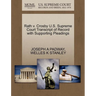 Rath V. Crosby U.S. Supreme Court Transcript of Record with Supporting Pleadings