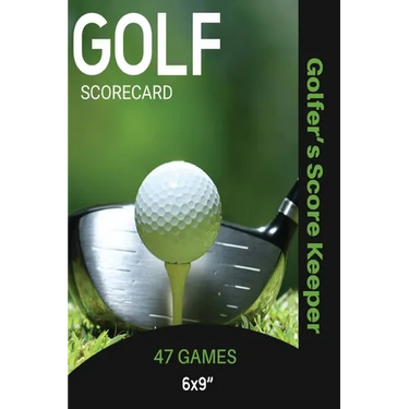 Golf Scorecard Journal: Log Book To Record & Track Your Golfing Game Performance On The Course, Scores & Stats Pages, Golfer Gift, Notes, Notebook