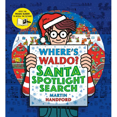Where's Waldo? Santa Spotlight Search: (A Christmas Hidden Object Search-And-Find Puzzle Book with a Magic Flashlight to Reveal the Picture - A Perfec