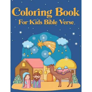 Coloring Book for kids Bible Verse: Christian Coloring Book for Children with Inspiring Bible Verse (volume 4)