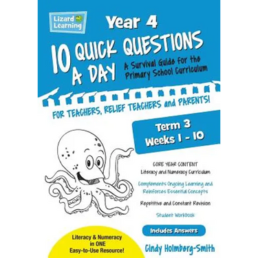 Lizard Learning 10 Quick Questions A Day Year 4 Term 3