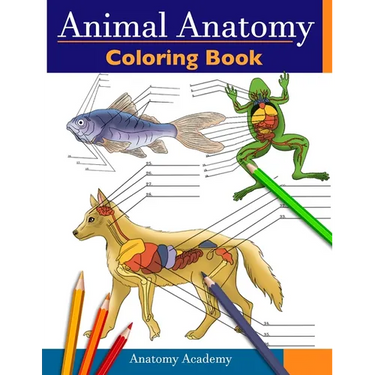 Animal Anatomy Coloring Book: Incredibly Detailed Self-Test Veterinary Anatomy Color workbook Perfect Gift for Vet Students & Animal Lovers