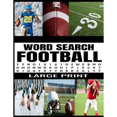 Word Search Football: Fun and Challenging Football Themed Puzzles - Extra Large Print - Full Page Puzzles - 78 Exciting Puzzles - Makes a Gr