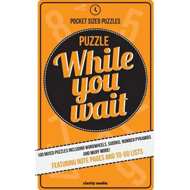 Puzzle While You Wait: 100 mixed puzzles in a handy pocket size - perfect for those waiting room moments.
