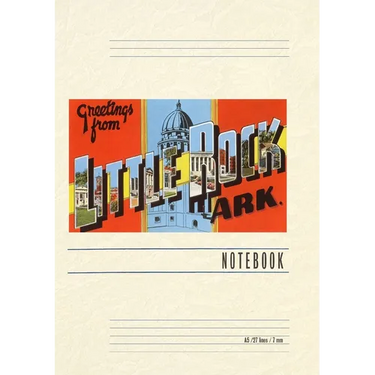 Vintage Lined Notebook Greetings from Little Rock
