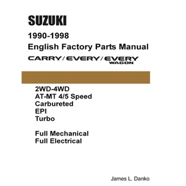 Suzuki Carry & Every 1990-1998 English Factory Parts Catalogue