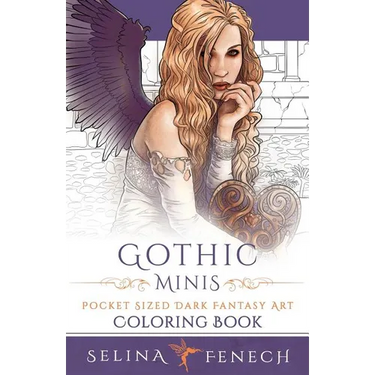 Gothic Minis - Pocket Sized Dark Fantasy Art Coloring Book