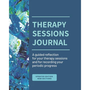 Therapy Sessions Journal (Black & White edition): A guided reflection for 6 months of therapy sessions and for recording your periodic progress
