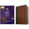 NKJV Life Application Study Bible, Third Edition, Large Print (Leatherlike, Brown/Mahogany, Indexed, Red Letter)