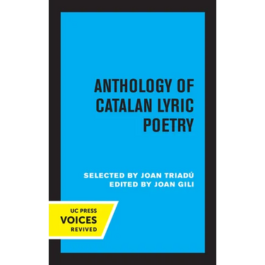 Anthology of Catalan Lyric Poetry