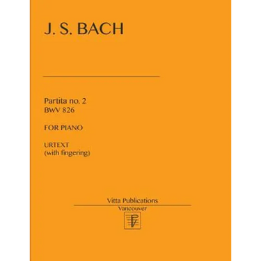 Partita no. 2 BWV 826: Urtext (with fingering)