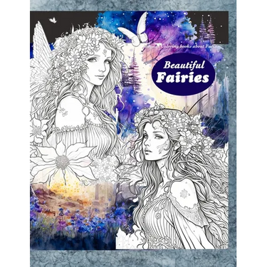 Magical Magical Coloring books about Faries.: faries coloring book for adults