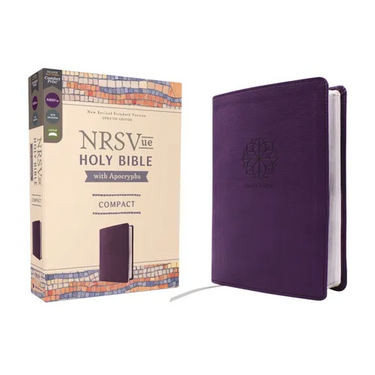Nrsvue, Holy Bible with Apocrypha, Compact, Leathersoft, Purple, Comfort Print