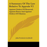 A Summary Of The Law Relative To Appeals V2: Against Orders Of Removal, Against Rates And Against Orders Of Filiation