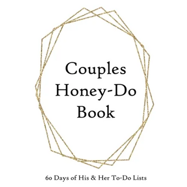 Couples Honey-Do Book: 60 Days of His & Hers To-Do Lists Gold Frame
