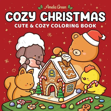 Cozy Christmas: Cute & Cozy Coloring Book for Adults and Teens