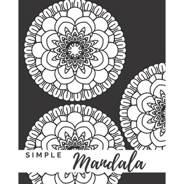 Simple Mandala: A Mandala Coloring Book With Easy To Color Bold Designs