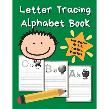 Letter Tracing Alphabet Book: ABC Learning Book for Kids - Toddlers, Preschool, K-2 - Green