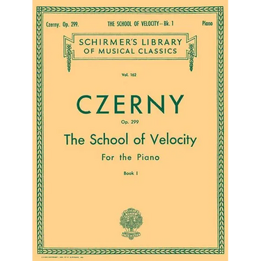 School of Velocity, Op. 299 - Book 1: Schirmer Library of Classics Volume 162 Piano Technique
