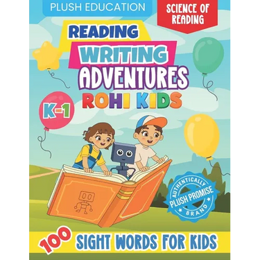 Rohi Kids K-1 Reading and Writing Adventures: 100 Sight Words for Kids