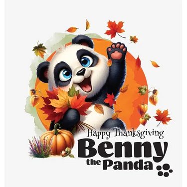 Benny the Panda - Happy Thanksgiving
